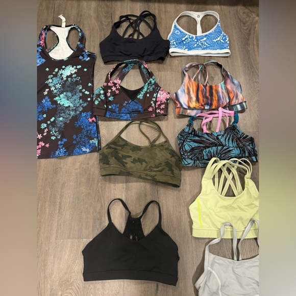 Sports bra / top bundle mostly Lululemon size 6 good used  condition - Picture 3 of 4